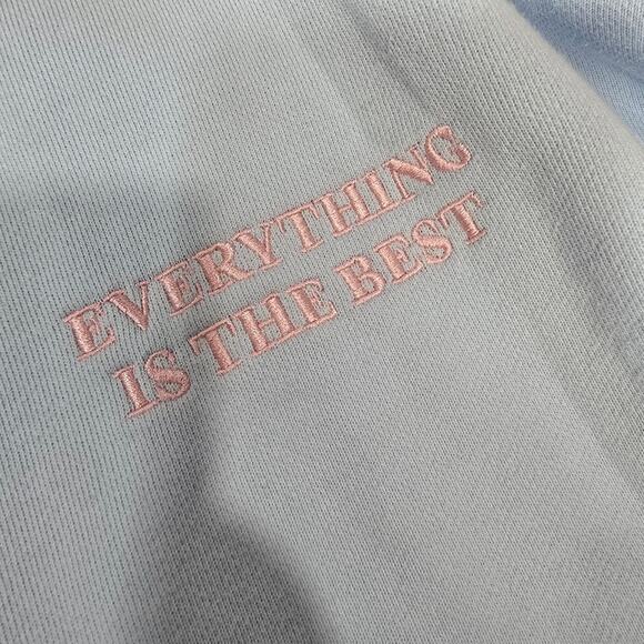 LPA Everything Is The Best Sweatshirt in Cloud Blue XL - Picture 7 of 14